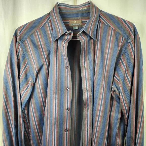 toscano dress shirts Toscano Linen Shirt Blue S / Blue